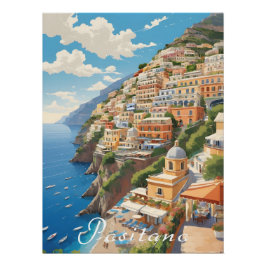 Positano Italië Reisposter Perfect Poster