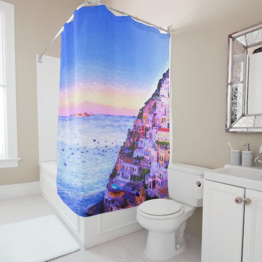 Positano, Italië Shower Curtain Douchegordijn (In situ)