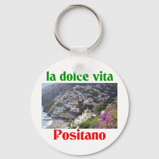 Positano Italië Sleutelhanger (Voorkant)
