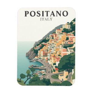 Positano, Italië Stad Vintage Magneet