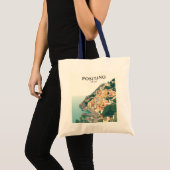 Positano, Italië Stad Vintage Tote Bag (Voorkant (product))