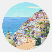 Positano Italië Stickers (Voorkant)