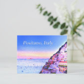 Positano, Italië Sunset Briefkaart (Staand voorkant)