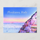 Positano, Italië Sunset Briefkaart (Voorkant)