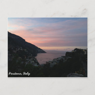 Positano, Italië Sunset Briefkaart