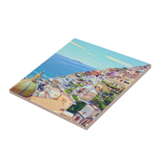Positano Italië Tegeltje (Zijkant)