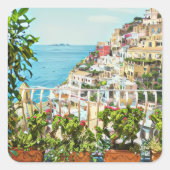 Positano Italië Uitzicht Stickers (Voorkant)