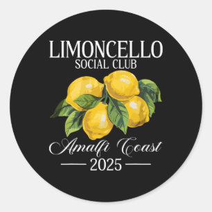 Positano Italië Vakantie Limoncello Amalfi Kust Va Ronde Sticker