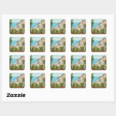 Positano Italië View Stickers (Vel)
