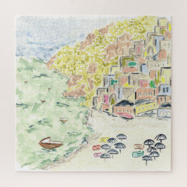 Positano Italië Waterverf Jigzaag Puzzle Legpuzzel