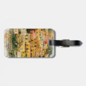 Positano Italië zomervakantie bagagelabel label (Achterkant horizontaal)