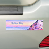 Positano, Italië Zonsondergang Bumpersticker (Op auto)