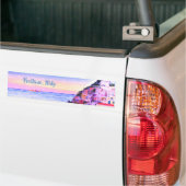 Positano, Italië Zonsondergang Bumpersticker (Op Truck)