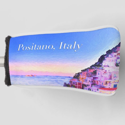 Positano, Italië Zonsondergang Golfheadcover (Voorkant)