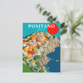 Positano, Italië  zonsopgang Briefkaart (Staand voorkant)