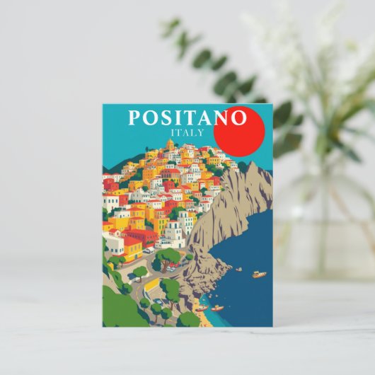 Positano, Italië  zonsopgang Briefkaart (Staand voorkant)