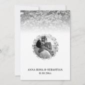 *~* POSITANO Italy AR20 PHOTO RSVP Wedding Kaart (Achterkant)