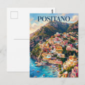 Positano Italy Briefkaart (Voorkant / Achterkant)