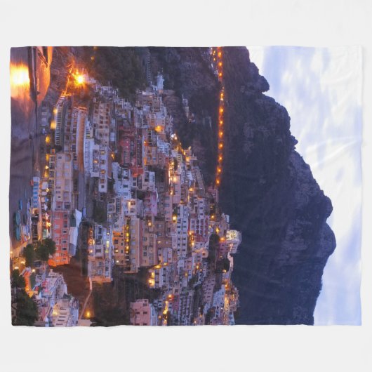 Positano Italy Fleece Blanket Deken (Voorkant (Horizontaal))