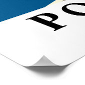 Positano Italy Mediterranean Vintage Travel Art Poster (Hoek)