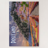 Positano Italy Retro Typografie Travel Legpuzzel (Verticaal)
