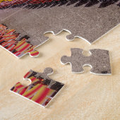 Positano Italy Retro Typography Travel Legpuzzel (Zijkant)