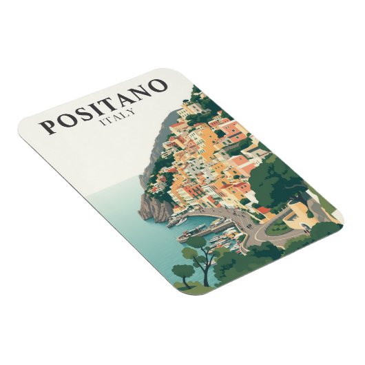 Positano, Italy Town Vintage  Magneet (Rechterzijde)