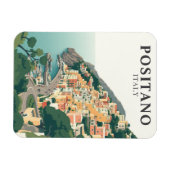 Positano, Italy Town Vintage  Magneet (Horizontaal)