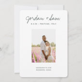 Positano Italy Wedding Save the Date Kaart (Achterkant)