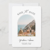 Positano Italy Wedding Save the Date Kaart (Voorkant)