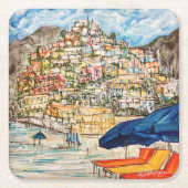 Positano Kartonnen Onderzetters (Voorkant)