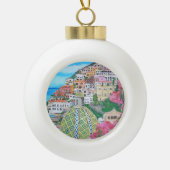 Positano - Keramisch balksiermiddel Keramische Bal Ornament (Voorkant)