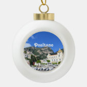 Positano Keramische Bal Ornament (Voorkant)