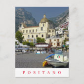 Positano kerk uitzicht briefkaart (Voorkant)