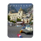 Positano kerk uitzicht koelkastmagneet magneet (Verticaal)