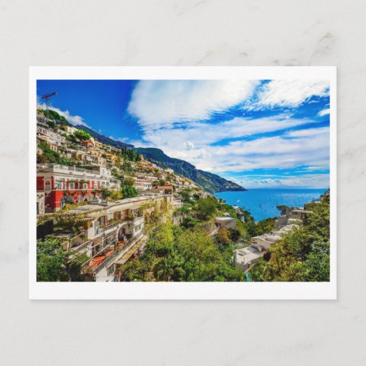 Positano-kust Uitnodiging Briefkaart (Voorkant)