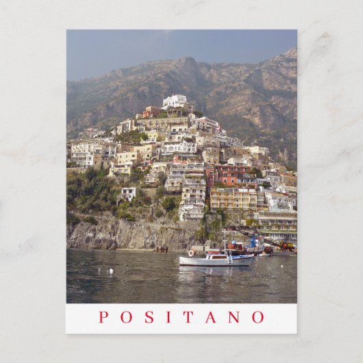 Positano panoramisch uitzicht briefkaart (Voorkant)