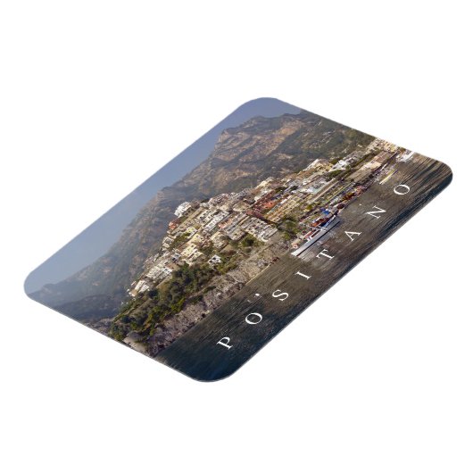 Positano panoramisch uitzicht koelkastmagneet magneet (Linkerzijde)