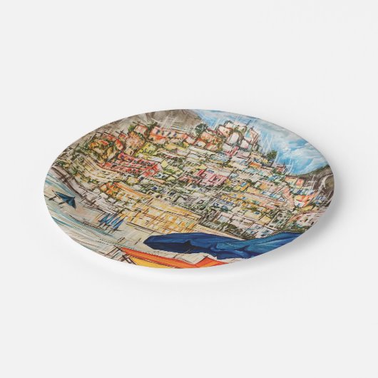 Positano Papieren Bordje (Gekanteld)