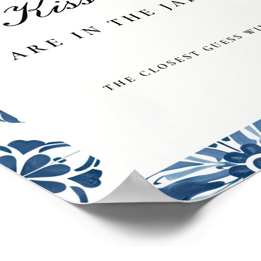 Positano raad eens hoeveel kussen Vrijgezellenfees Poster (Hoek)