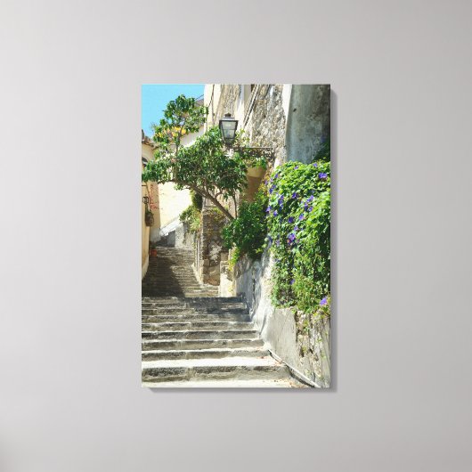 Positano uitgerekt canvas afdrukken (Voorkant)
