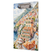 Positano: Waterverf charme van de Italiaanse Amalf Klembord (Links)