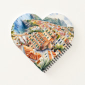 Positano: Waterverf charme van de Italiaanse Amalf Notitieboek (Achterkant)