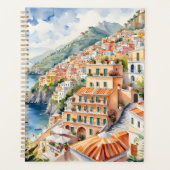 Positano: Waterverf charme van de Italiaanse Amalf Planner (Voorkant)