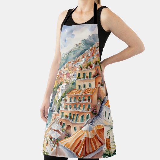 Positano: Waterverf charme van de Italiaanse Amalf Schort (Insitu)