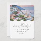 Positano Wedding Italy Save the Date Kaart (Voorkant)