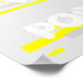 Positief Abstract Poster voor Vibes Yellow Grey (Hoek)