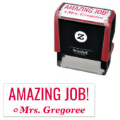 Positief "AMAZING JOB!" Rubberstempel Zelfinktende Stempel (In situ)