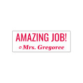 Positief "AMAZING JOB!" Rubberstempel Zelfinktende Stempel (Design)