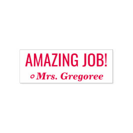 Positief "AMAZING JOB!" Rubberstempel Zelfinktende Stempel